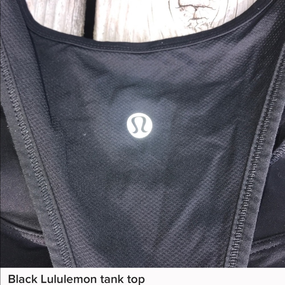 Black Lululemon tank top